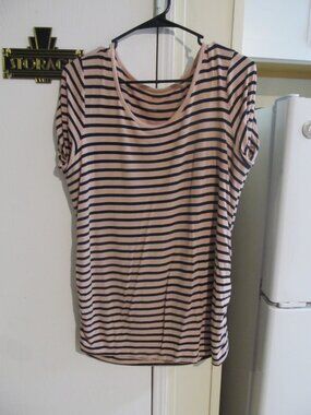 A:Glow Striped Maternity Top